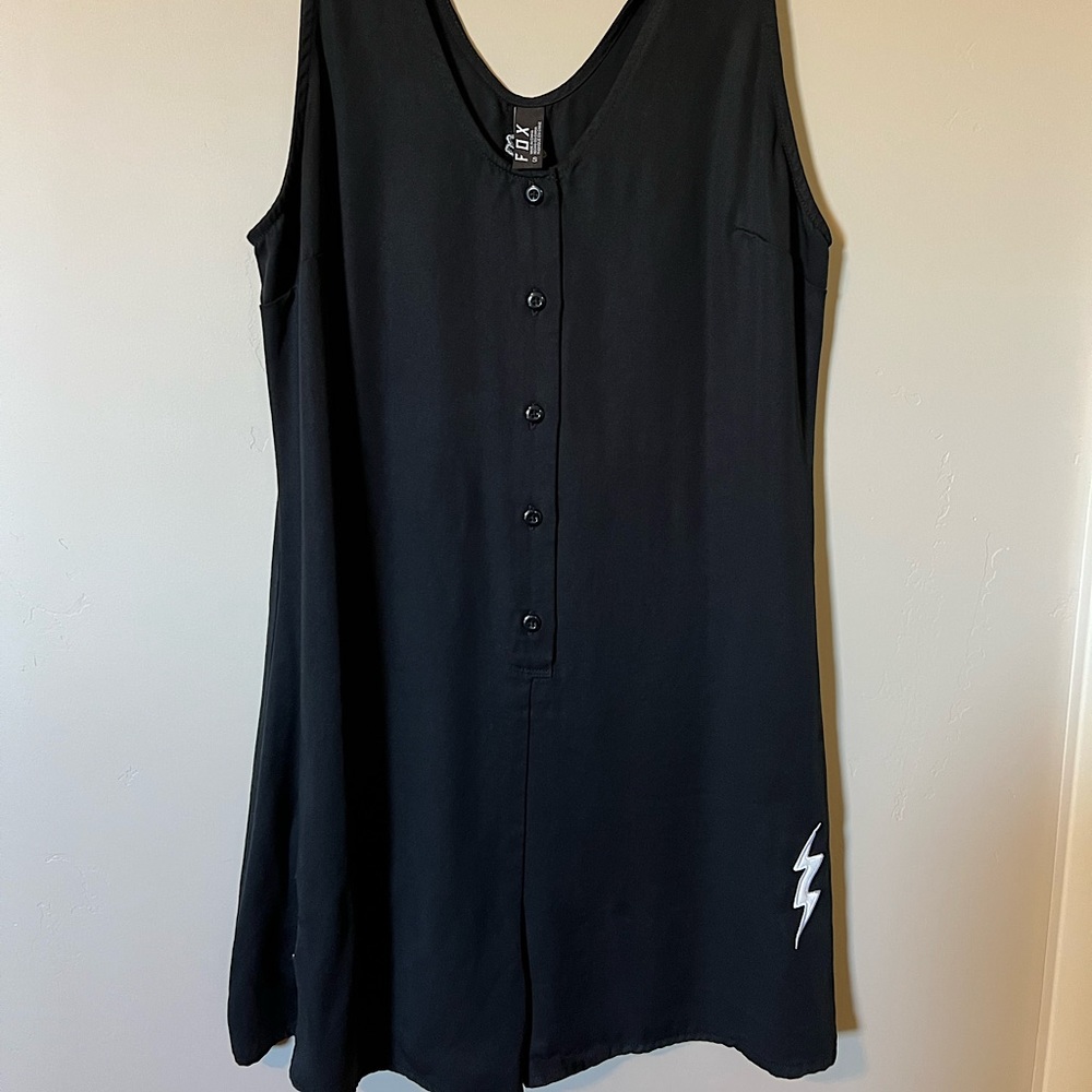 Fox Racing Romper Lightening Bolt Black Small